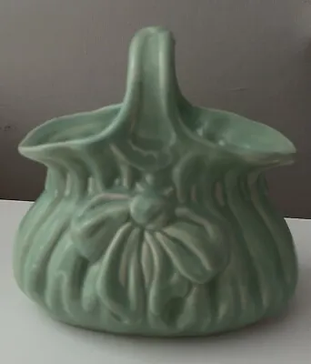 Buy Dee Cee Pottery Stoneware Green Posy Basket Vase - 11.5 Cm Tall • 6£