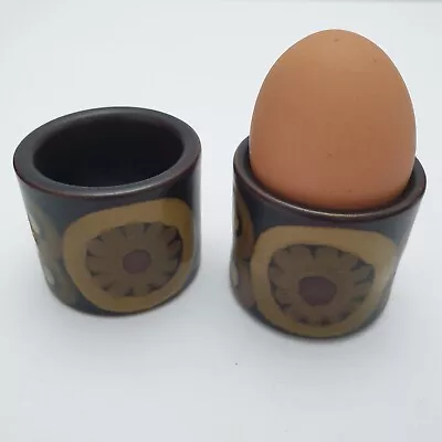 Buy Retro Denby Arabesque Egg Cups X2 VGC  • 9.99£