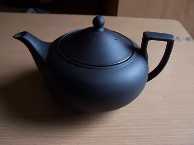Buy Vintage Wedgwood Black Basalt Ceramic Teapot Excellent Condition • 60£