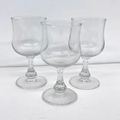Buy 3 X Clear Wine Glasses Elegant Glassware Set • 14.99£