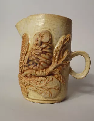 Buy Bernard Rooke Pottery Owl Themed Jug 13cm High • 12.50£