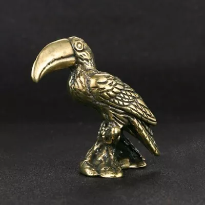 Buy Copper Parrot Ornament Solid Brass Statue Home Animal Figurines Decor Gift • 7.99£