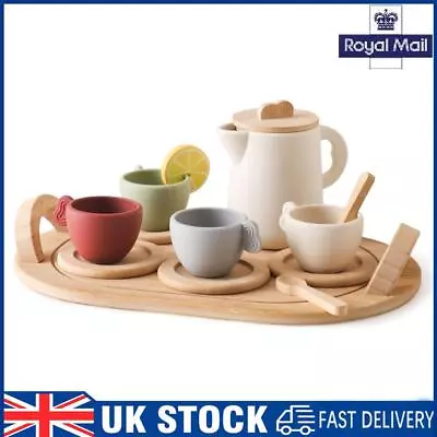 Buy 9pcs/10pcs Pretend Play Tea Set Role Play Wooden Tea Set For Kids (10pcs) • 18.29£