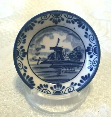 Buy  Delftware Mini Vintage Plate Windmill Designed By Elesva Holland Approx. 2 3/8  • 11.46£