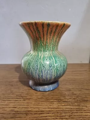 Buy Vibrant Art Nouveau British Roskyl Pottery Wade Heath Dripware Vase H 14.5cm • 35£