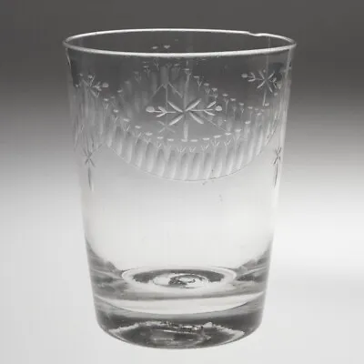 Buy Engraved Georgian Pint Capacity Glass Tumbler C1800 • 190£