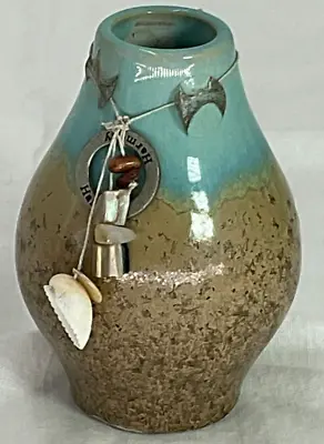 Buy Harmony Beach Theme Bud Vase With Beach Charms Stones Shells • 12.51£