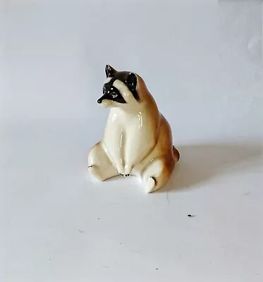 Buy Vintage Lomonosov USSR  Porcelain A Raccoon Figurine  • 17£