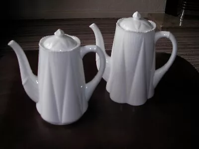 Buy Shelley Eng C.1920  Dainty White  Bone China Lidded Coffee Pots X 2 - Both A/f • 4.99£