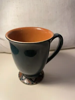Buy Denby  Craftsman Batik Pattern Mug Orange Green 10.5cm • 8.99£