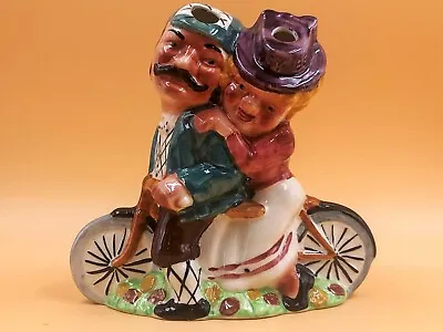 Buy Shorter & Son Pottery Mid Century MCM Daisy Bell On A Bike Art Pottery Vase. • 28.50£