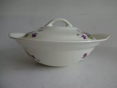 Buy Portland Pottery Cobridge Serving Dish/Tureen With Lid Violets Pattern 1956 • 12.99£