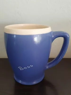 Buy Vintage Devonmoor Potteries Blueware 'Boss' Coffee/Tea Mug • 5£