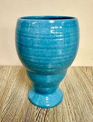 Buy Shelley Harmony Dripware Blue Goblet Vase 1930s Art Deco Stunning Condition • 30£