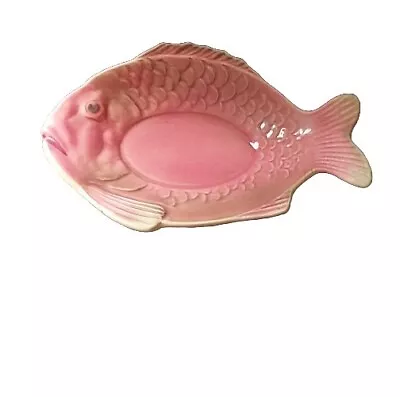 Buy Vintage Rare Pink Art Deco Shorter And Son Ltd Fish Platter Dish • 15£