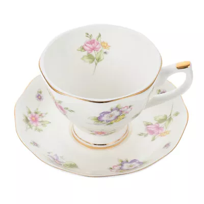 Buy Vintage Tea Set, Fine Bone China, Cup & Saucer, Gold Trim, Elegant Design • 19.99£