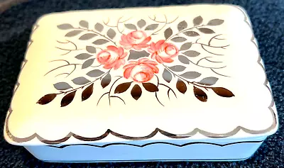 Buy WEDGWOOD Trinket Bone China Box With Stunning Floral Pattern On Lid • 28£