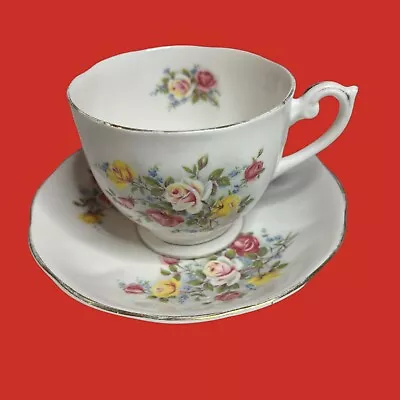 Buy Queen Anne ‘Country Garden’ A Large Cup & Saucer Bone China English Vintage  Vgc • 25£