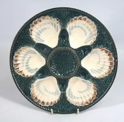Buy Antique Longchamps Majolica Oyster Plate French Circa 1890 - Thames Hospice • 20£