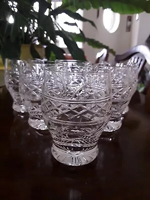 Buy 6 New Stuart Crystal Imperial Small Tumblers Glasses Etched Stuart England • 60£