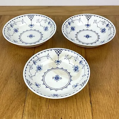 Buy 3 X Vintage Furnivals Blue Denmark Small Snack Bowls - 12.5 Cm • 17.95£