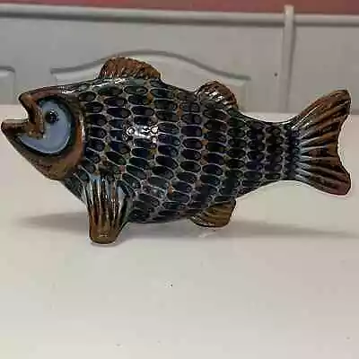 Buy El Palomar Mexico Pottery Fish Sculpture, Mexican Folk Art Pottery Fish 12  • 62.43£