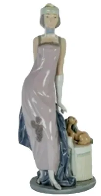 Buy Lladro Figurine Couplet Lady #5714 Flapper With Spaniel Dog New • 85.50£