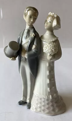 Buy Lladro Bride & Groom Wedding Couple Porcelain Figurine Cake Topper • 34.41£