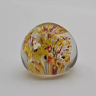 Buy Small Murano Style Glass Paperweight Hand Blown • 14.99£
