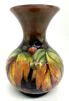 Buy Antique William Moorcroft Autumn Leaves Leaf And Berries Flambe Vase 6  Pottery • 218.88£