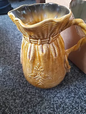 Buy Sylvac Vintage Dorothy Dolly Ceramic Falcon Ware Bag Sack Beige Vase / Jug 406 • 10£