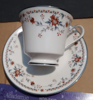 Buy Noritake Ivory China Japan 7237 Adiago Replacement China Cup Saucer Footed • 12.48£