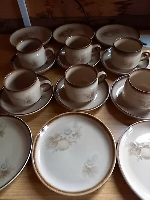 Buy 18pcs X Vintage Denby Memories Stoneware Cups & Saucers + Tea/ Side Plates • 35£