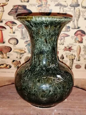 Buy Vintage Fosters Pottery Glazed Green Vase • 9£