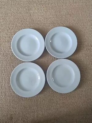 Buy 4x 1940s-50s Woods Ware Iris Blue 5 1/2  Side Plates Salad Plates By Wood & Sons • 20£