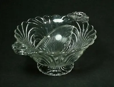 Buy Vintage Cambridge Caprice Clear 2-Part Divided   Mayo Or Candy Bowl 1930s • 9.54£