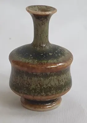 Buy Hoganas Danish Miniature Vase Form. Circa Mid Century Modern Pottery • 55£