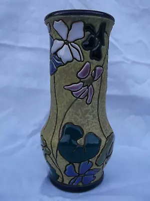 Buy Superb Amophora Pottery Art Nouveau Water Lily Vase 17cm Or 6.8 Inch High Na154 • 29.99£