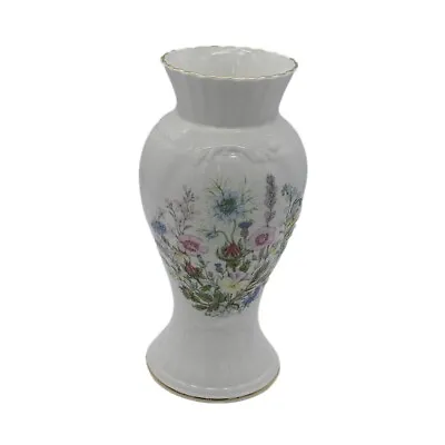 Buy Aynsley Fine Bone China 27cm  Vase English Wild Tudor Design In Original Box • 15.99£