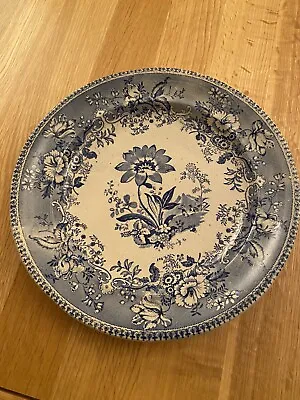 Buy Antique Pottery Plate, Blue & White, Botanical Beauties, Elkin & Newbon • 15.99£