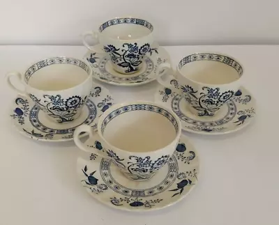 Buy J & G Meakin Blue Nordic Cups & Saucers  Set Of 4 FOR CHARITY😇 • 17.50£