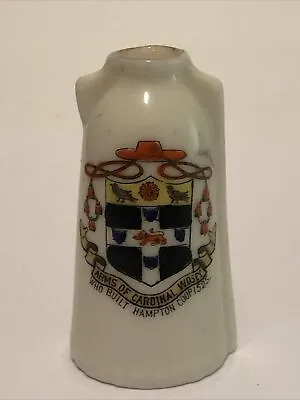 Buy Arms Of Cardinal Wolsey - Newbury Leather Bottle - Shelley No 103 • 2£
