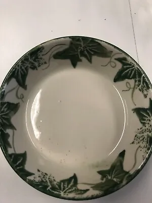 Buy Purbeck Pottery Dish With Green Floral Pattern 8 Inch Bowl • 2.95£