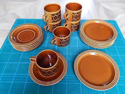 Buy Hornsea Pottery Set Of Six Cups, Saucers And Side Plates, Heirloom Autumn Brown • 60£