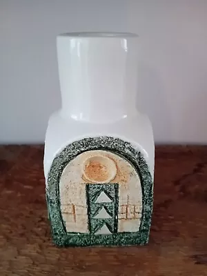 Buy Troika Pottery Vase, Cream And Green In Colour, Condition Is Good • 69.99£