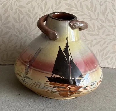 Buy Watcombe Torquay Pottery Ship Vase • 12£