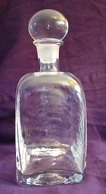 Buy # Vintage Dartington Crystal Ripple Square Spirit Decanter By Frank Thrower FT85 • 30£