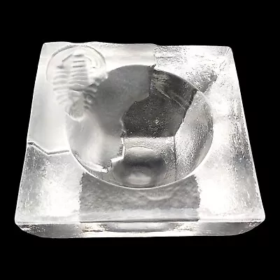 Buy Kosta Boda Fossil Candle Holder Small Bowl, 3.5  Clear Glass Votive Kjell Engman • 27.53£