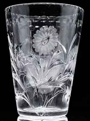 Buy Beautiful Large Antique Wheel Cut Crystal Glass Flower Vase Thomas Webb Quality • 6.83£