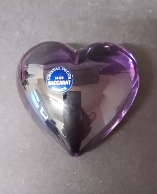 Buy Baccarat Puffy Purple Heart In Good Condition   • 70£